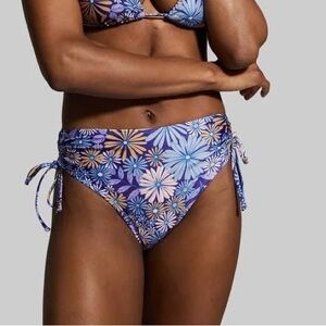 NWT Born Primitive Making Waves Retro Floral Bikini Bottoms M